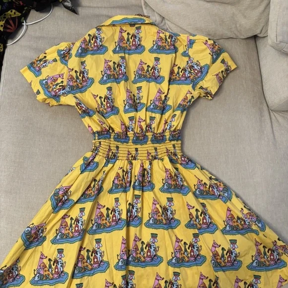 Nooworks Leah Dress in Dog Party print size XL NWT - Picture 4 of 4